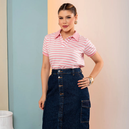 Saia Ana Cargo Maxi Midi Escura – Saia Jeans com Bolsos Laterais e Botões Frontais 